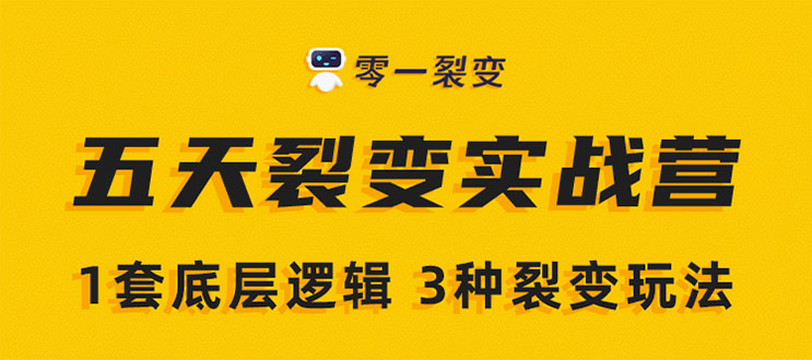 《5天裂变实战训练营》1套底层逻辑+3种裂变玩法，2020下半年微信裂变玩法-闪越社