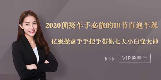 2020顶级车手必修的10节直通车课：亿级操盘手手把手带你七天小白变大神-闪越社