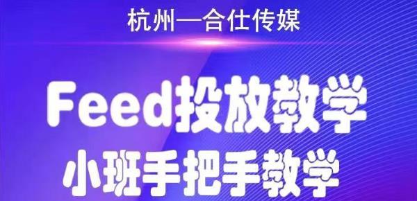 合仕传媒Feed投放教学，手把手教学，开车烧钱必须自己会-闪越社