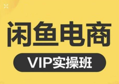 鱼客·闲鱼电商零基础入门到进阶VIP实战课程，帮助你掌握闲鱼电商所需的各项技能-闪越社