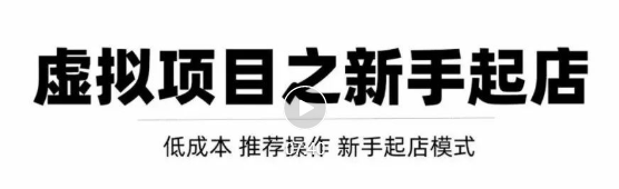 虚拟项目快速起店模式，0成本打造月入几万虚拟店铺！-闪越社