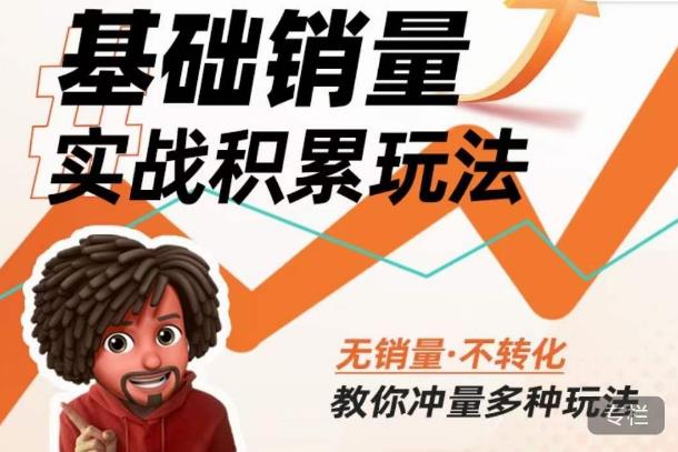 内功丨淘系基础销量实战积累玩法，无销量·不转化，教你冲量多种玩法-闪越社