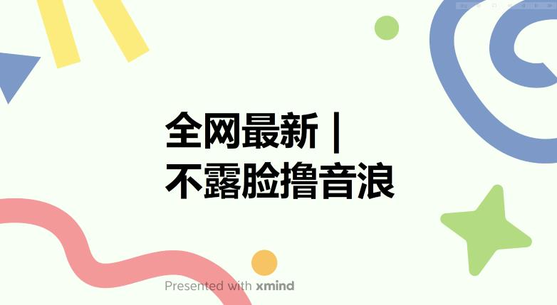 全网最新不露脸撸音浪，跑通自动化成交闭环，实现出单+收徒收益最大化【揭秘】-闪越社