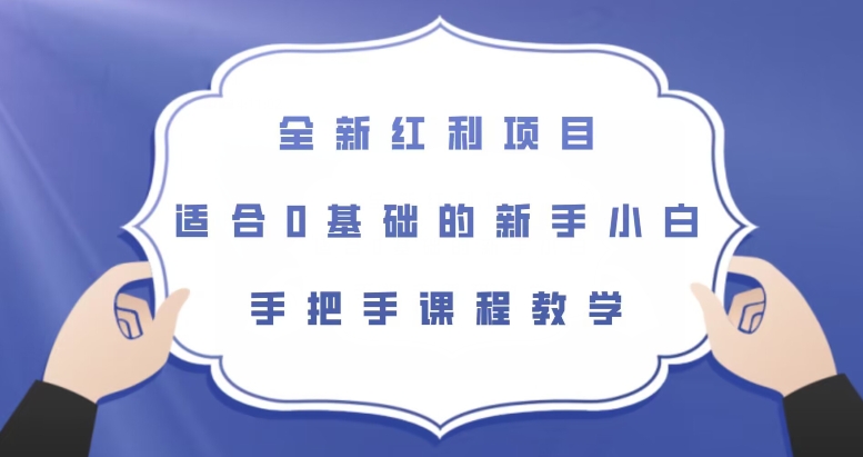 全新红利项目，适合0基础的新手小白，手把手课程教学【揭秘】-闪越社