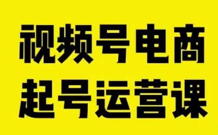 视频号电商起号运营课，教新人如何自然流起号，助力商家0-1突破-闪越社