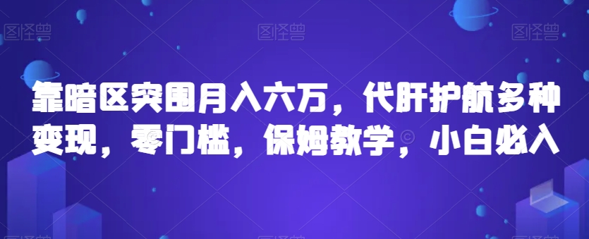 靠暗区突围月入六万，代肝护航多种变现，零门槛，保姆教学，小白必入【揭秘】-闪越社