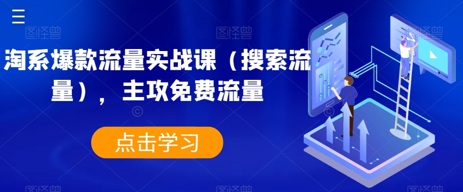 淘系爆款流量实战课（搜索流量），主攻免费流量-闪越社