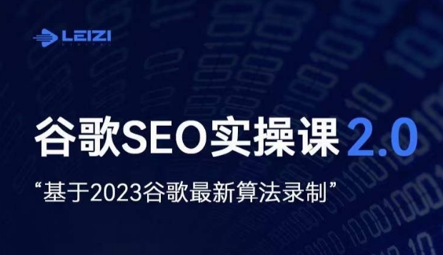 雷子·谷歌SEO 2.0实战课，独立站询盘自由必备，基于2023谷歌最新算法录制-闪越社