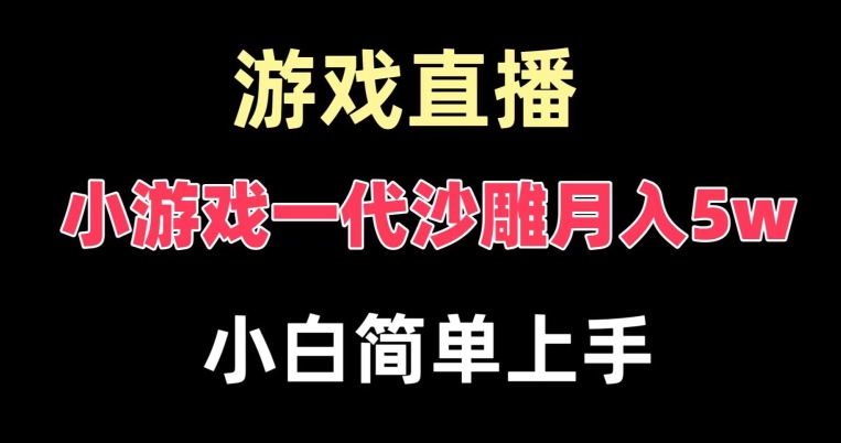 玩小游戏一代沙雕月入5w，爆裂变现，快速拿结果，高级保姆式教学【揭秘】-闪越社