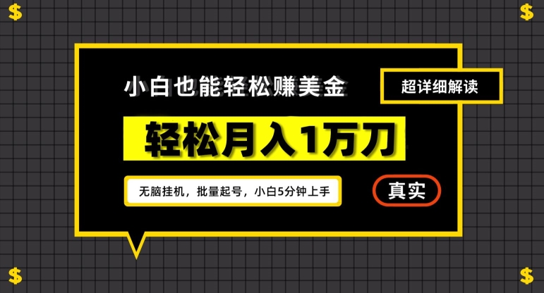 谷歌看广告撸美金2.0，无脑挂机，多号操作，月入1万刀【揭秘】-闪越社