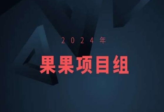 2024年果果项目组项目合集-果果最新项目-闪越社