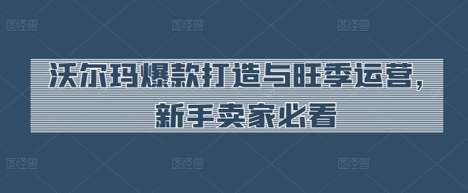 沃尔玛爆款打造与旺季运营，新手卖家必看-闪越社