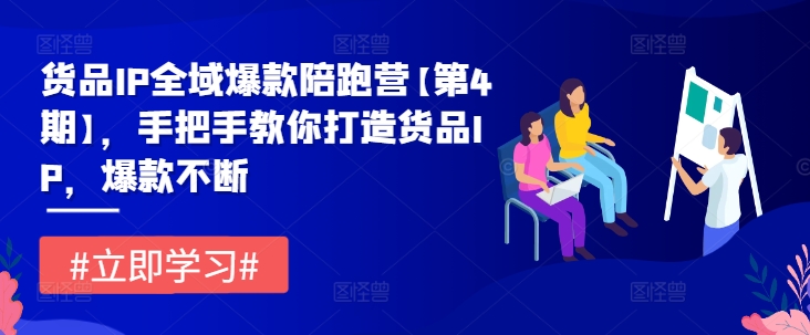 货品IP全域爆款陪跑营【第4期】，手把手教你打造货品IP，爆款不断-闪越社